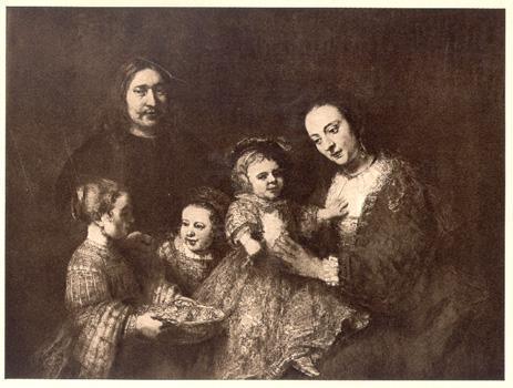 Family Group Etching | Rembrandt,{{product.type}}