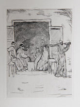 Family in House Etching | Eugen von Kahler,{{product.type}}