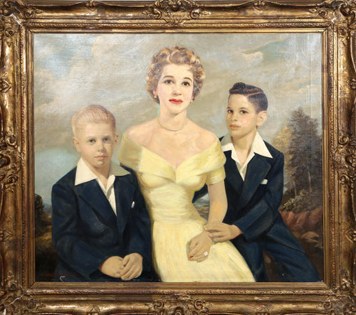 Family Portrait Oil | Wilho Harold Anderson,{{product.type}}