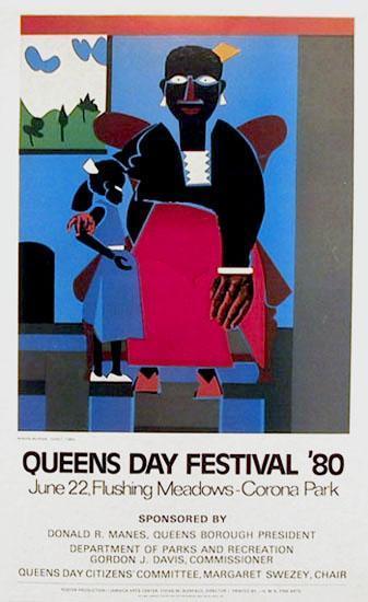 Family - Queens Day Festival Poster | Romare Bearden,{{product.type}}