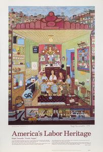 Family Supper for America's Labor Heritage Poster | Ralph Fasanella,{{product.type}}
