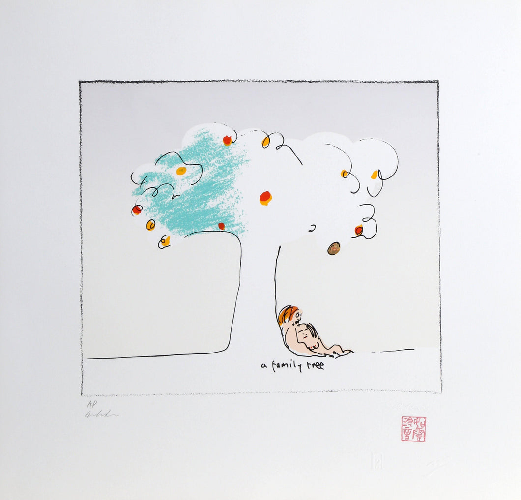 Family Tree lithograph | John Lennon,{{product.type}}