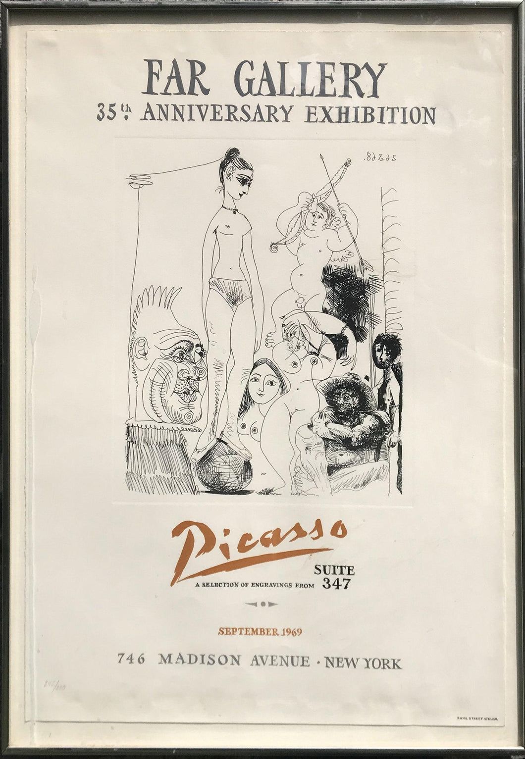 Far Gallery 35th Anniversary Edition - Suite 347 New York Poster | Pablo Picasso,{{product.type}}