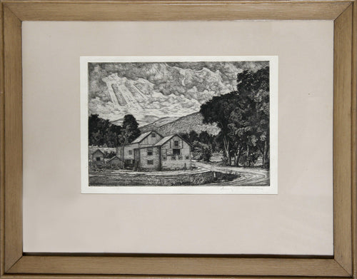 Farm Etching | Luigi Lucioni,{{product.type}}