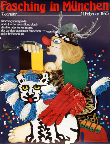 Fasching in Munchen (Viking) Poster | Travel Poster,{{product.type}}