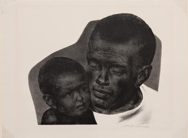 Father and Son Lithograph | Joseph Hirsch,{{product.type}}