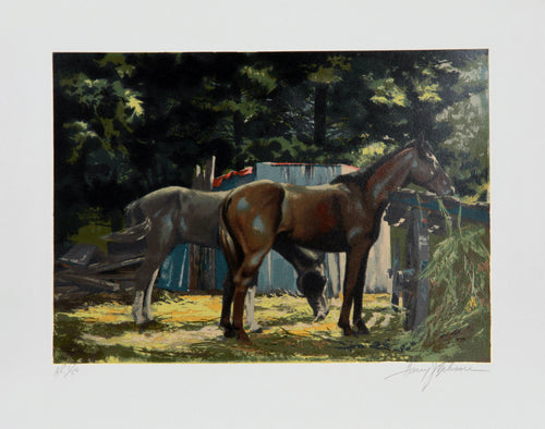 Feeding Time Lithograph | Harry Schaare,{{product.type}}