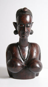 Female Bust Wood | African or Oceanic Objects,{{product.type}}