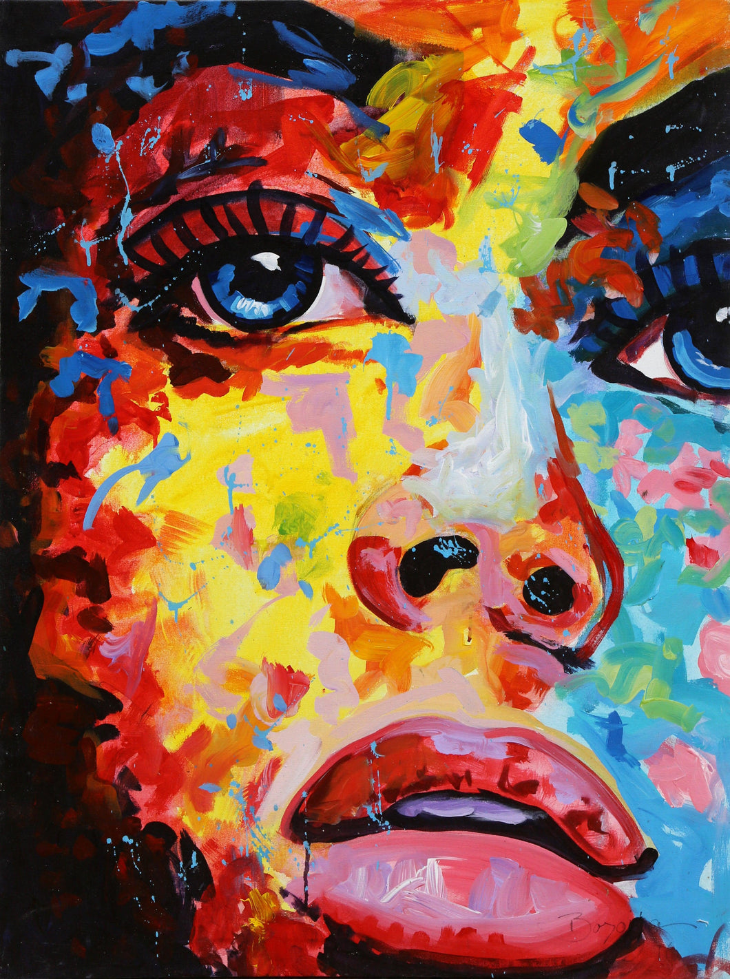 Female Face 2 Oil | Unknown Artist,{{product.type}}