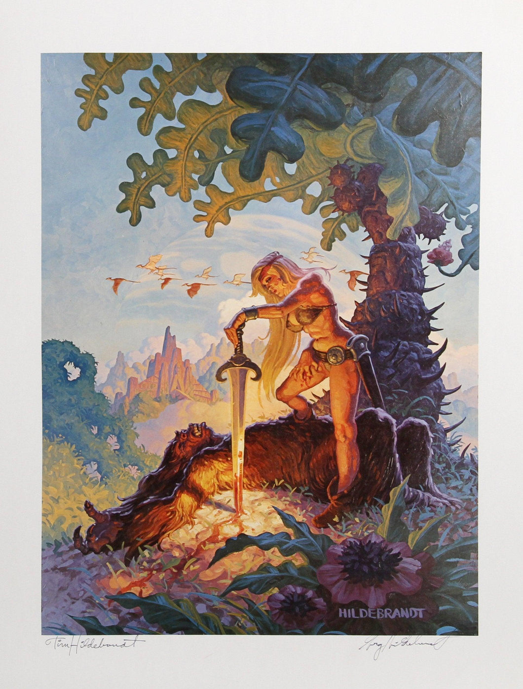 Female Warrior Lithograph | Brothers Hildebrandt,{{product.type}}