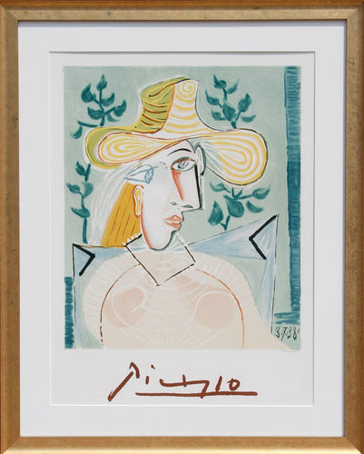 Femme a la Collerette Lithograph | Pablo Picasso,{{product.type}}