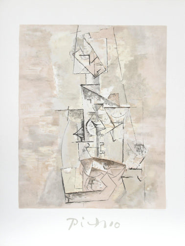 Femme a la Mandoline (Mademoiselle Leonie Assie) Lithograph | Pablo Picasso,{{product.type}}
