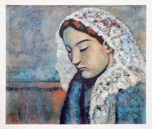 Femme a la Mantille Blanche Poster | Pablo Picasso,{{product.type}}