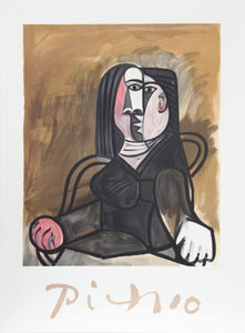 Femme Assise dans un Fauteuil Lithograph | Pablo Picasso,{{product.type}}