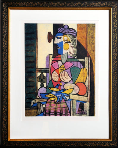 Femme Assise Devant sa Fenetre Lithograph | Pablo Picasso,{{product.type}}