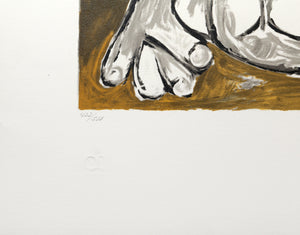 Femme Assise et Joueur de Flute Lithograph | Pablo Picasso,{{product.type}}