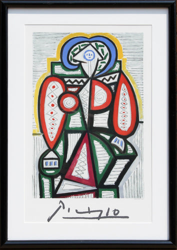 Femme Assise Lithograph | Pablo Picasso,{{product.type}}