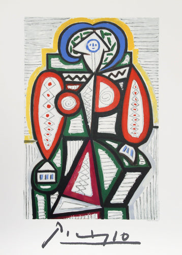Femme Assise Lithograph | Pablo Picasso,{{product.type}}