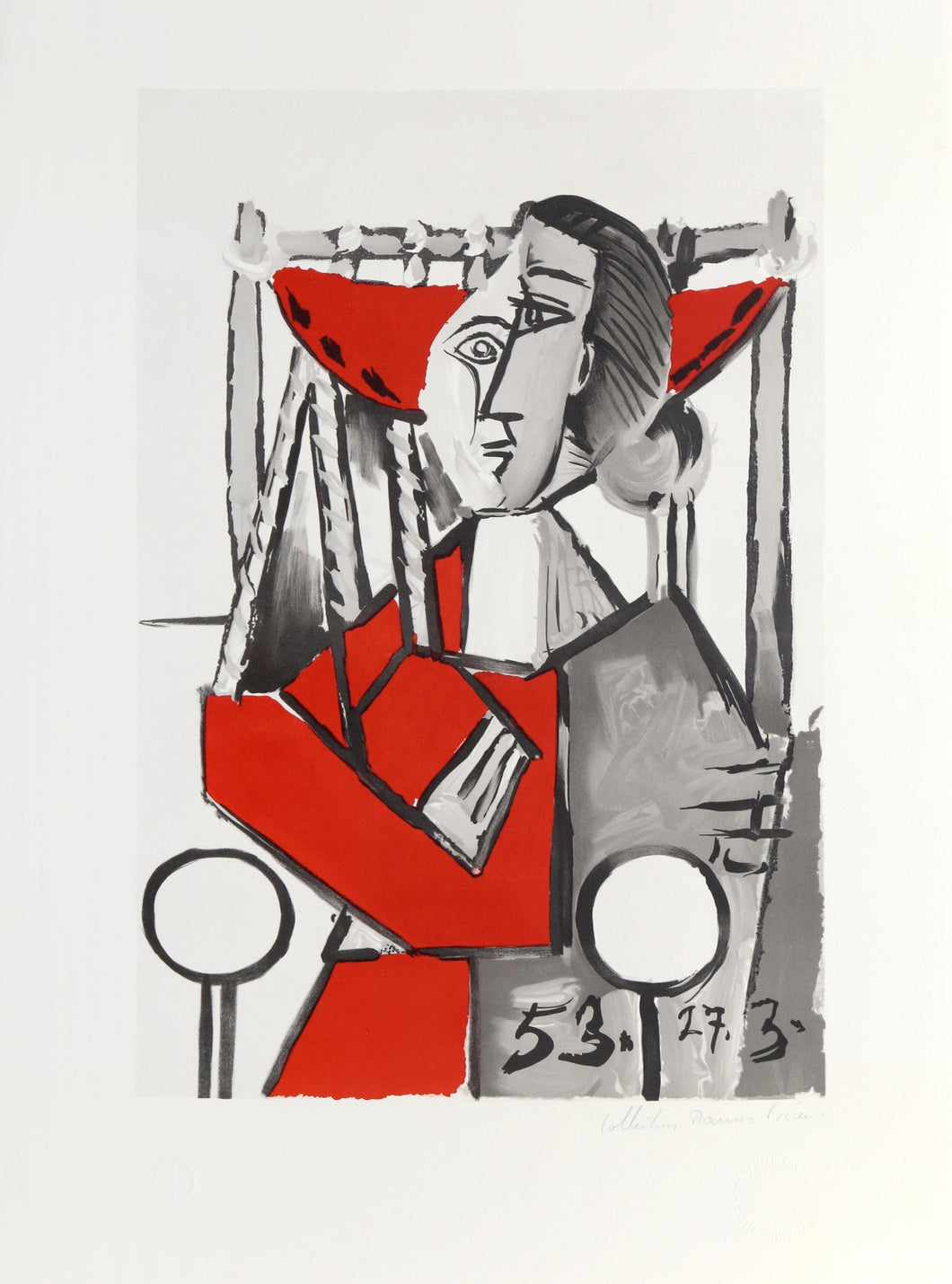Femme Assise Lithograph | Pablo Picasso,{{product.type}}