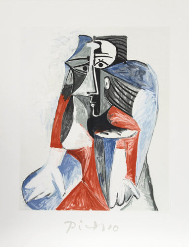Femme Assise Lithograph | Pablo Picasso,{{product.type}}