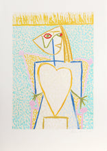 Femme au Buste en Coeur Lithograph | Pablo Picasso,{{product.type}}