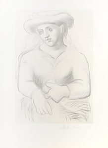 Femme au Chapeau et au Missel Lithograph | Pablo Picasso,{{product.type}}