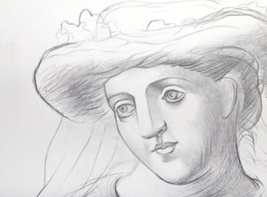 Femme au Chapeau et au Missel Lithograph | Pablo Picasso,{{product.type}}
