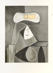 Femme Au Chapeau Gris Lithograph | Pablo Picasso,{{product.type}}