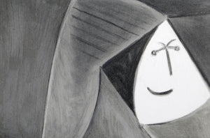 Femme Au Chapeau Gris Lithograph | Pablo Picasso,{{product.type}}