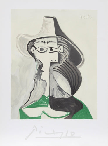 Femme au Chapeau Lithograph | Pablo Picasso,{{product.type}}