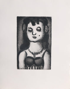 Femme au Collier from The Reincarnations du Pere Ubu Etching | Georges Rouault,{{product.type}}