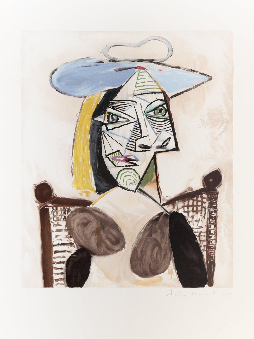 Femme au Fauteuil Canne Lithograph | Pablo Picasso,{{product.type}}