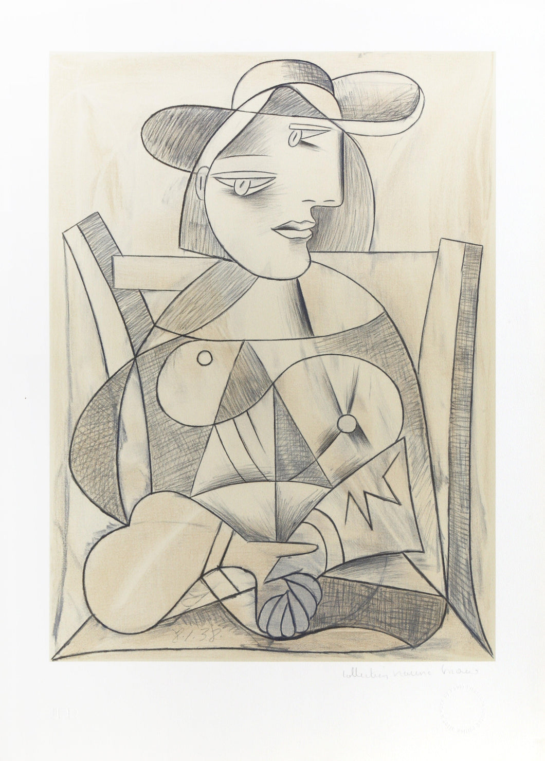 Femme aux Mains Jointes (Marie-Therese Walter) Lithograph | Pablo Picasso,{{product.type}}