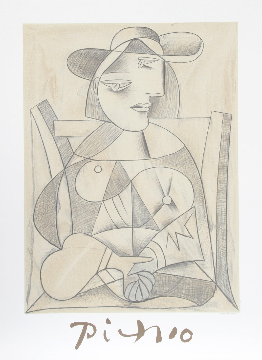 Femme aux Mains Jointes (Marie-Therese Walter) Lithograph | Pablo Picasso,{{product.type}}