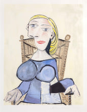 Femme Blonde Au Fauteuil D'Osier Lithograph | Pablo Picasso,{{product.type}}