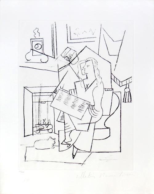 Femme dans un Fauteuil lithograph | Pablo Picasso,{{product.type}}