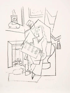 Femme dans un Fauteuil Lithograph | Pablo Picasso,{{product.type}}