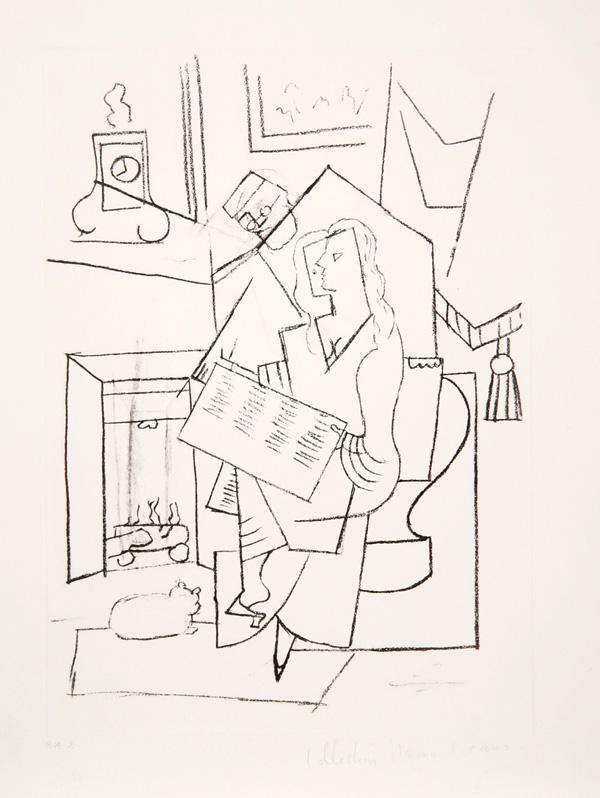 Femme dans un Fauteuil Lithograph | Pablo Picasso,{{product.type}}