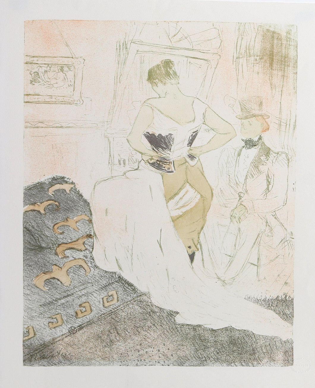 Femme en Corset-Conquete de Passage Lithograph | Henri de Toulouse-Lautrec,{{product.type}}