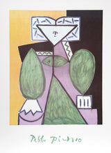 Femme en Vert et Mauve Lithograph | Pablo Picasso,{{product.type}}
