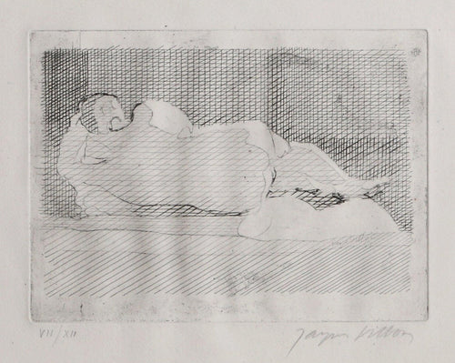 Femme Entendu sur le Dos Etching | Jacques Villon,{{product.type}}