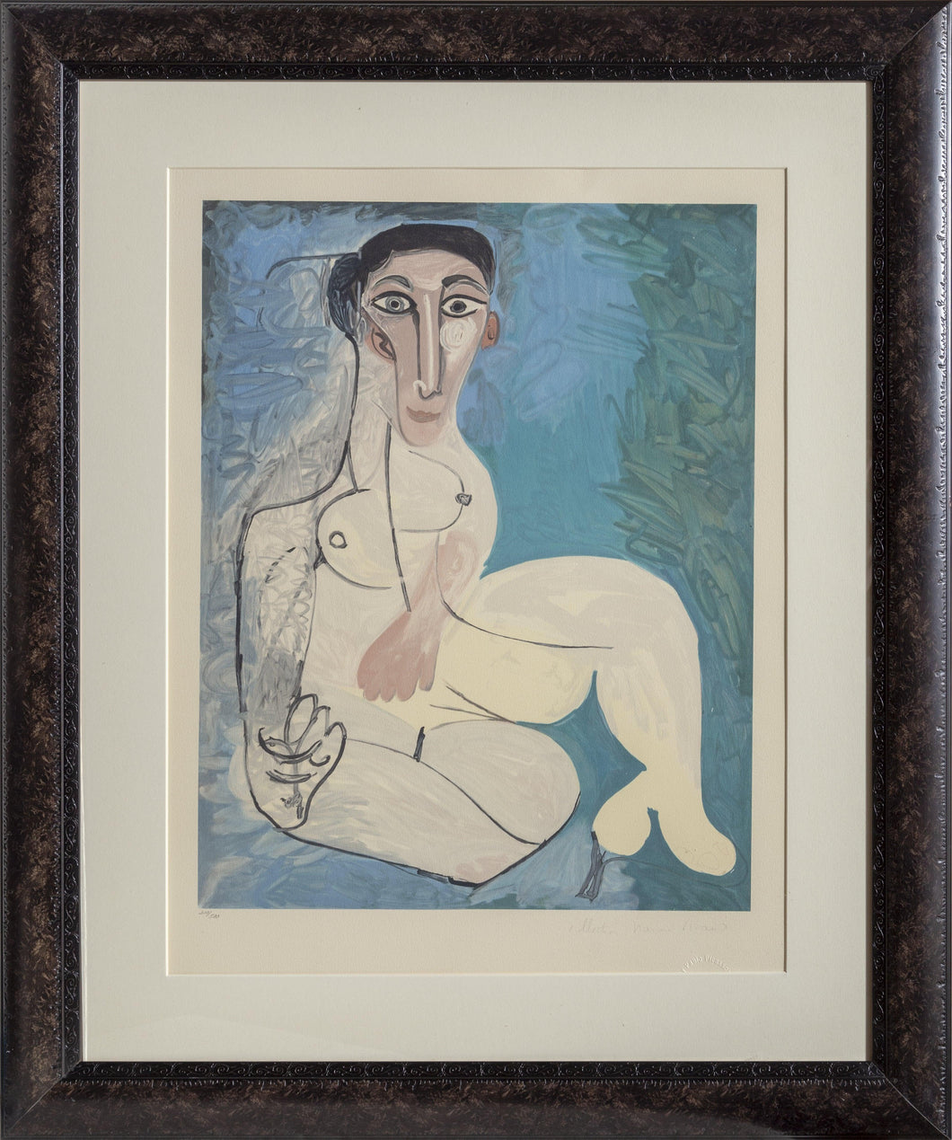 Femme Nue Assise dans l'Herbe Lithograph | Pablo Picasso,{{product.type}}