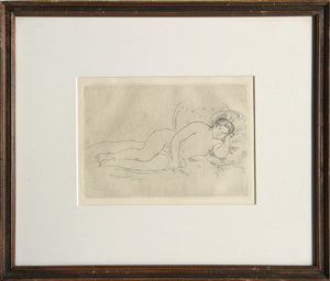 Femme nue Couchee Etching | Pierre-Auguste Renoir,{{product.type}}