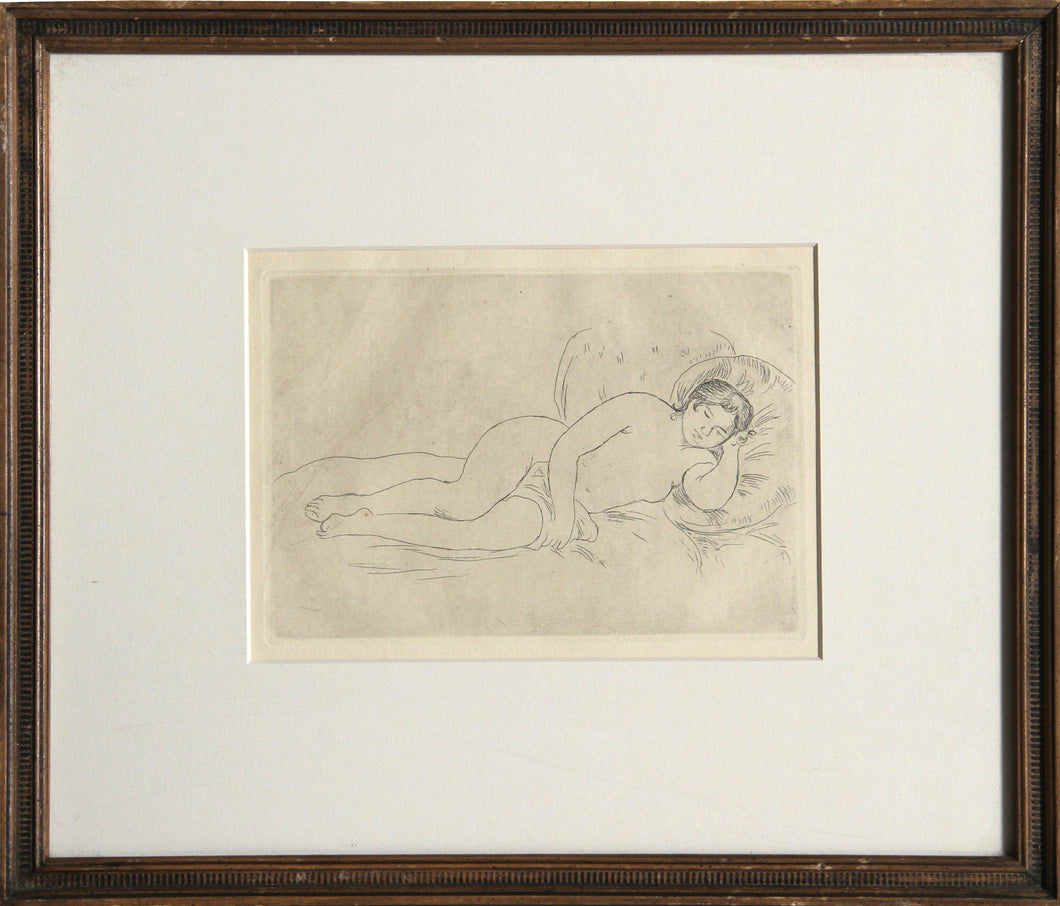 Femme nue Couchee Etching | Pierre-Auguste Renoir,{{product.type}}