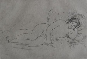 Femme nue Couchee Etching | Pierre-Auguste Renoir,{{product.type}}