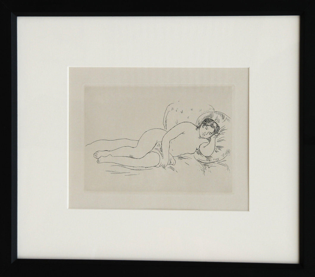 Femme nue couchee Etching | Pierre-Auguste Renoir,{{product.type}}