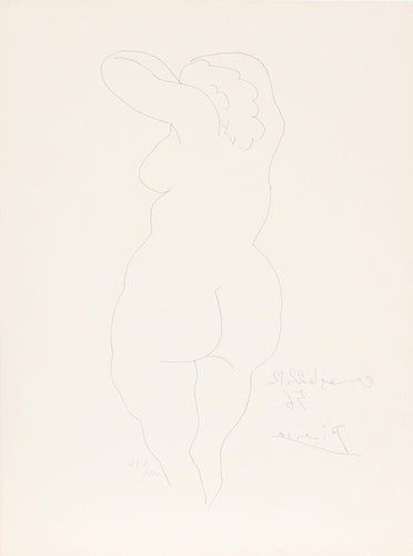 Femme vue de Dos Lithograph | Pablo Picasso,{{product.type}}