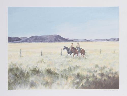 Fence Riders Lithograph | Gwendolyn Branstetter,{{product.type}}