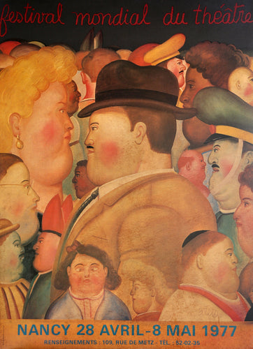 Festival Mondial du Theatre Poster | Fernando Botero,{{product.type}}