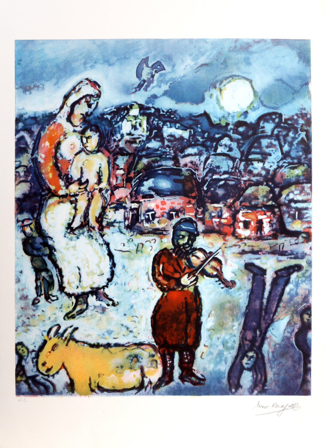 Fiddler on the Roof lithograph | Marc Chagall,{{product.type}}